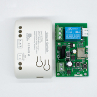 Interrupteur relais WiFi Ewelink 10A 1 canal 7-32V avec minuterie, temporisation, carte intelligente avec capteur de température, intégration de commande vocale RF