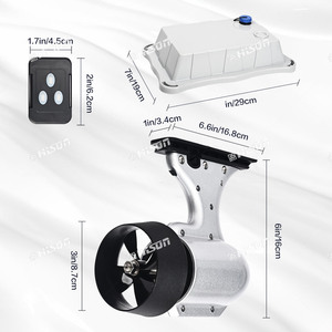 Le type populaire 2024 a un aileron de moteur à deux fentes utilisé sur une planche à pagaie gonflable pour ajouter de la vitesse - Product Image 2
