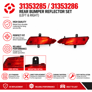 Réflecteur de pare-chocs arrière, feu antibrouillard gauche/droit 31353285 31353286 pour <span class=keywords><strong>Volvo</strong></span> <span class=keywords><strong>XC60</strong></span> 2014-<span class=keywords><strong>2017</strong></span>, pièces d'éclairage automobile - Product Image 1