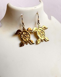 Laiton plaqué or métal rond spirale forme trouver boucle d'oreille bijoux bijoux faits à la main pour cadeau d'anniversaire bijoux à la mode pour tous - Product Image 3