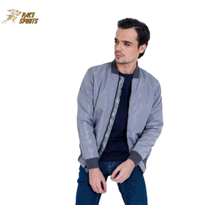 Chaquetas bomber personalizadas para hombre de alta calidad con cremallera universitaria al aire libre de diseño premium de moda de seda - Product Image 2