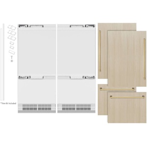 Réfrigérateur à portes françaises Zline RBITZ72G édition Autograph de 72 pouces avec congélateur inférieur 39,6 pi³ Distributeurs d'eau électriques - Product Image 2