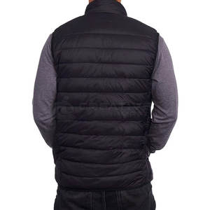 Veste matelassée pour homme, en polyester/nylon, respirante, à séchage rapide, avec fermeture éclair, logo personnalisé, couche chaude d'hiver, vente en gros - Product Image 3