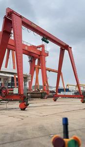 Hội thảo sử dụng dầm đơn 5 tấn 10ton 15 tấn 20ton 30ton cao su di động tyred di động giàn cần cẩu với bánh xe - Product Image 2