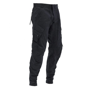 Pantalones Cargo de alta calidad para hombre, informales térmicos personalizados con 6 bolsillos, cintura media, color gris - Product Image 1