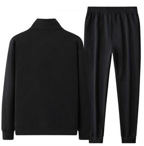 ชุดวอร์ม2ชิ้นสำหรับผู้ชายชุดวอร์มขนแกะสีทึบชุดวอร์มสำหรับผู้ชายชุดวิ่ง - Product Image 3