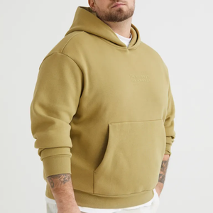 Suéter extragrande de alta calidad para hombre, sudadera con logotipo personalizado impreso XS 6XL, ropa de invierno con hombros caídos y capucha, diseño liso - Product Image 1