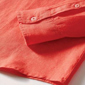 Chemise en flanelle de coton pour hommes Chemise à carreaux décontractée à manches longues boutonnée avec tissu en coton doux pour l'extérieur - Product Image 3