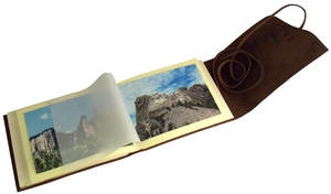 Album photo artisanal écologique en coton et papier, style scrapbook, capacité 100 photos 4x6 et 5x7, album de mariage en cuir - Product Image 6