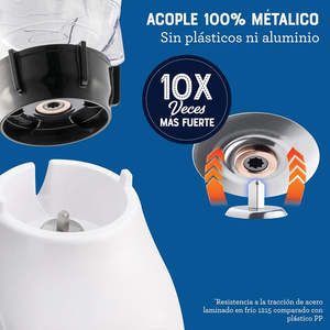 Oster KALIMAN Mod BLSTKAP-WRD-013 miscelatore resistente 2 velocità manopola tazza di plastica UK spina per la lavorazione degli alimenti di frantumazione del ghiaccio di riscaldamento - Product Image 2