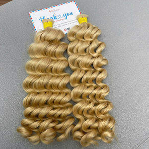 Meilleur produit 100% couleur vietnamienne vapeur vague profonde extensions de cheveux en vrac de haute qualité pas d'enchevêtrement très soyeux grand en Stock - Product Image 5