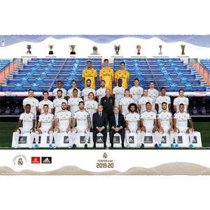 Real Madrid 2019/20 Team <b>Poster</b> Digital Printed Vinyl for Decorative Usage - Product Image 1