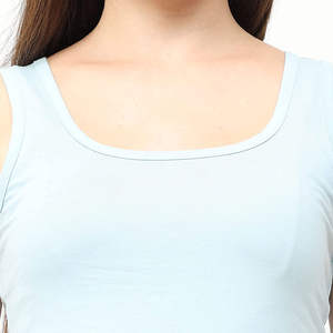 2025 nuevo diseño mujeres correr chaleco sin mangas para adultos última moda al por mayor precio barato mujeres camiseta sin mangas en Color sólido - Product Image 6