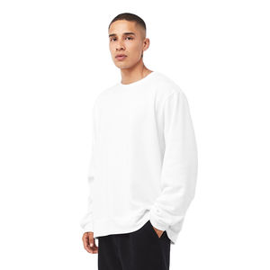 Sudadera de lana 100% de algodón pesado personalizable para hombre, jersey de cuello de alta calidad con patrón sólido de diseñador para invierno - Product Image 4