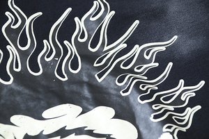 Conjunto de pantalones de chándal y Sudadera con capucha de gran tamaño boxy de algodón 100% g/m2 para hombre, tejido de punto con patrón 3D lavado ácido vintage desgastado - Product Image 5