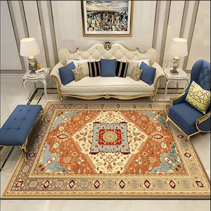 Alfombra de área grande de lana de cristal personalizada con estampado floral clásico y base antideslizante para uso doméstico en apartamentos tipo estudio - Product Image 3