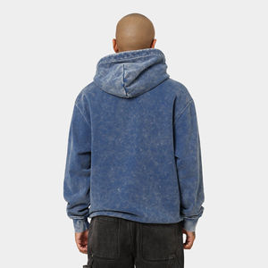 Sudaderas con Capucha Extra Grandes para Hombre, de Alta Calidad, Personalizadas, de Felpa Gruesa, Lavado Ácido, con Remaches, 100% Algodón, para la Temporada de Invierno - Product Image 5