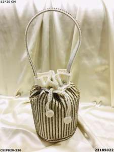 Bolso Nupcial Étnico Hecho a Mano para Damas, Bolso Potli Batua, Bolso Potli con Diseño de Piedra de Noche - Product Image 3