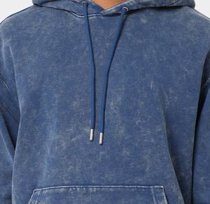 Sweats à capuche pour hommes respirants, lavés à l'acide, 100% coton, entièrement personnalisés, écologiques, en molleton de qualité supérieure, nouvelle mode, vente chaude, pas cher - Product Image 6