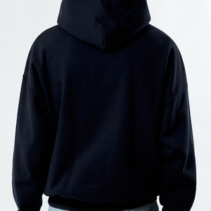 Fournisseur Automne pour sweat à capuche oversize zippé en coton épais de haute qualité avec logo en relief pour ligne de vêtements personnalisée - Product Image 5