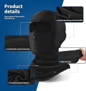 Wholesale Custom High Quality <b>Ski</b> <b>Mask</b> Balaclava Unisex Winter Hat Warm Knitted 100% Cotton Breathable Waterproof Heat-Transfer - Product Image 2