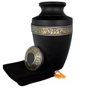 Nouveau Style d'urnes de crémation en laiton fini Antique, nouvelles urnes de crémation faites à la main, souvenir pour fournitures commémoratives, nouvelles urnes de Style - Product Image 4