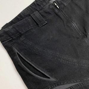 Jeans baggy pour hommes en toile légère, taille mi-haute, bleu délavé, coupe ample, décontracté, denim, logo personnalisé, streetwear - Product Image 4
