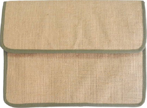 Porte-documents sac de jute dossier recyclable réutilisable avec conception personnalisée taille d'impression et logo fabriqué avec des matériaux de haute qualité - Product Image 2