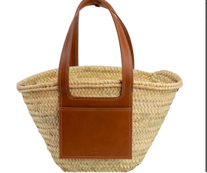 Sac en paille de qualité supérieure, panier en paille, sac naturel, sac de plage, sac fait main, sac marocain, panier marocain - Product Image 1