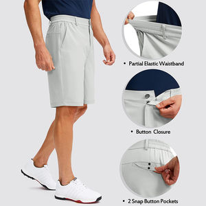 Nueva moda de moda al por mayor precio de fábrica personalizado Slim Fit Formal texturizado de los hombres de verano Pantalones cortos de golf - Product Image 4