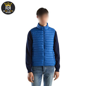 Gilet en duvet hydrofuge pour hommes, impression de logo personnalisé, produit le plus vendu du service OEM, gilet matelassé pour l'extérieur - Product Image 1