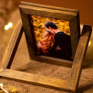 Cadre photo en bambou sculpté à la main, écologique, imprimé UV, collection antique, cadre photo, cadeaux de baptême, nouveauté - Product Image 6