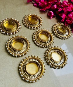 Portavelas decorativo Diwali, portalámparas de té, dijes de tarro de Diwali, decoración Mandir, bodas, Pooja, regalo festivo de decoración del hogar - Product Image 2