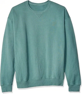 Sudadera Térmica de Alta Calidad para Hombre, 100% Algodón, Manga Larga, Cuello Redondo, Ropa de Invierno, Secado Rápido, Aplique Bordado Digital - Product Image 1