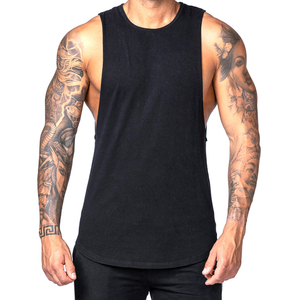 Camisetas sin mangas negras de alta calidad para hombre, ropa de gimnasio de punto transpirable, ajuste holgado para actividades al aire libre, las más demandadas, personalizadas - Product Image 1