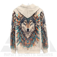Sweat-shirt en molleton premium pour femme, motif loup vintage Alpha Midnight, sublimation, imprimé animal classique, streetwear éco-responsable