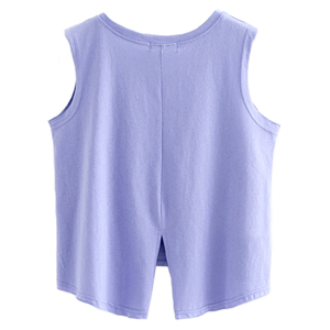 Débardeurs Femme en Gros Tendance Été 2026 Sans Manches Décontractés Respirants Coton Côtelé Coupe Ajustée pour Gym et Yoga Vente en Gros - Product Image 4