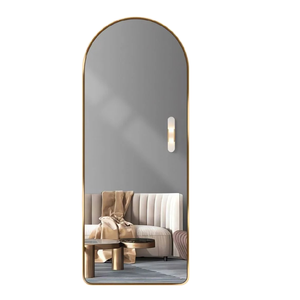 Espejo de pared colgante decorativo de pared clásico de Metal de forma ovalada decoración del hogar sala de estar decorar fabricante proveedor - Product Image 1