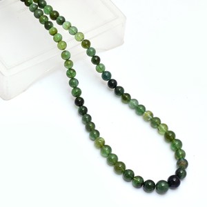 Turmalina Verde AAA+ de 5mm-8mm, Cuentas Redondas Lisas, Turmalina Verde Natural, Piedras Preciosas, Esferas, Cuentas para Joyería - Product Image 1