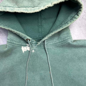 Sudadera con Capucha de Algodón de Punto Grueso para Hombre, Estilo Urbano Lavado Ácido, Diseño Casual Transpirable, Patrón Sólido Extra Grande - Product Image 4