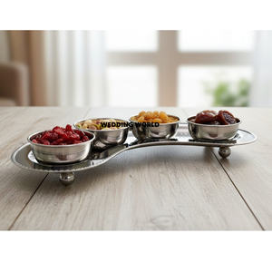 ถาดช็อกโกแลตโลหะพร้อมถาดลายตอก ดีไซน์ทันสมัย ขายส่งถาดช็อกโกแลตสำหรับตกแต่ง - Product Image 1