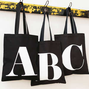 Venta al por mayor publicidad bolsa de lona orgánica bolsa de playa Popular logotipo personalizado impreso diseño de rayas bolsa de algodón - Product Image 5