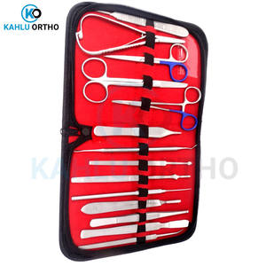 Kit de dissection vétérinaire réutilisable de haute qualité, instruments chirurgicaux, ensemble de 15 pièces, couleurs personnalisées, KAHLU ORTHOPEDIC - Product Image 4