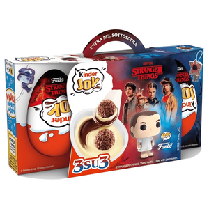 Huevos de Chocolate Kinder Joy de Alta Calidad a Precio de Fábrica con Temática de Stranger Things y Juguete Misterioso en el Interior, Paquete Limitado de Colección de 3 - Product Image 1