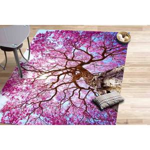 Alfombra Árbol de la Vida: Hojas Coloridas, Alfombra Decorativa Antideslizante, Alfombra Suave No Tejida - Product Image 2