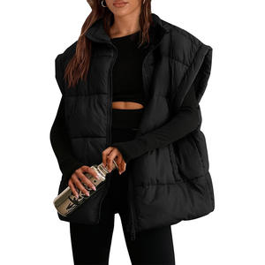 เสื้อครอปแขนพองมีซิปสีทึบสำหรับ2025ฤดูหนาว - Product Image 1