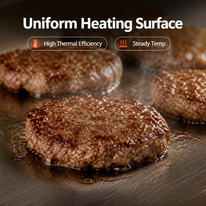 Commercial Electric Flat Top Griddle 5.4kW 220V Countertop for Cafe Diner Breakfast Bacon <b>Egg</b> Kitchen - Product Image 2
