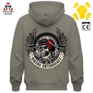 Sudadera con Capucha de Forro Polar para Motociclistas, Unisex, Aislante, Cortavientos, para Invierno, con Diseño Artístico, Protectora, Casual, para Calle - Product Image 1