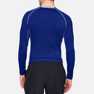 Hombres Gimnasio Compresión Debajo de la capa base Tops Manga larga Secado rápido Deportes Personalizado Hombres Gimnasio Manga larga Camisas de compresión en blanco - Product Image 2