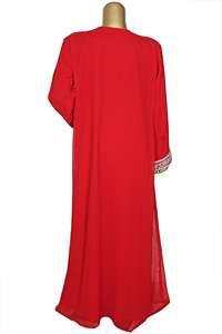 Hot Premium Red Color Embroider Design Moroccan Abaya <b>Kaftan</b> Dresses for Dubai Ethnic <b>Women</b> Clothing Dress - Product Image 4